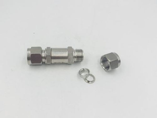 不銹鋼研磨卡套單向閥304卡套單向臥立式止回閥 內(nèi)絲逆止單向閥